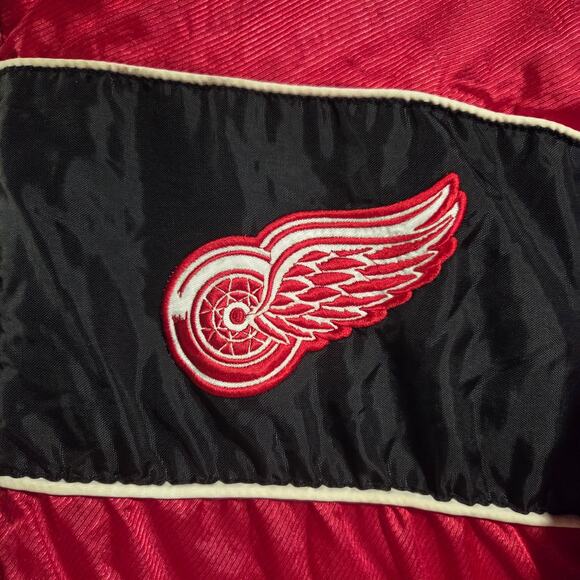 Vintage Detroit Redwings NHL Team Jacket Winter Coat Pro Player XXL insulated - Picture 3 of 9
